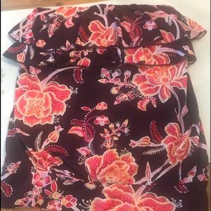 Express XXS Bandeau top. Built in bra. Never worn